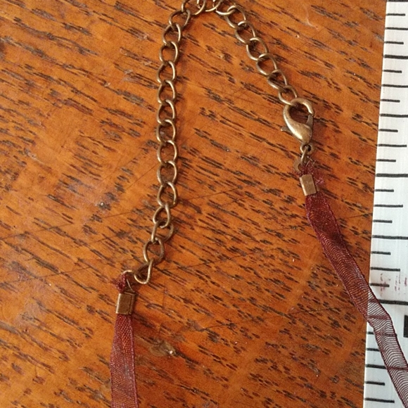 Boho Beaded Pendant on Ribbon - Picture 9 of 10